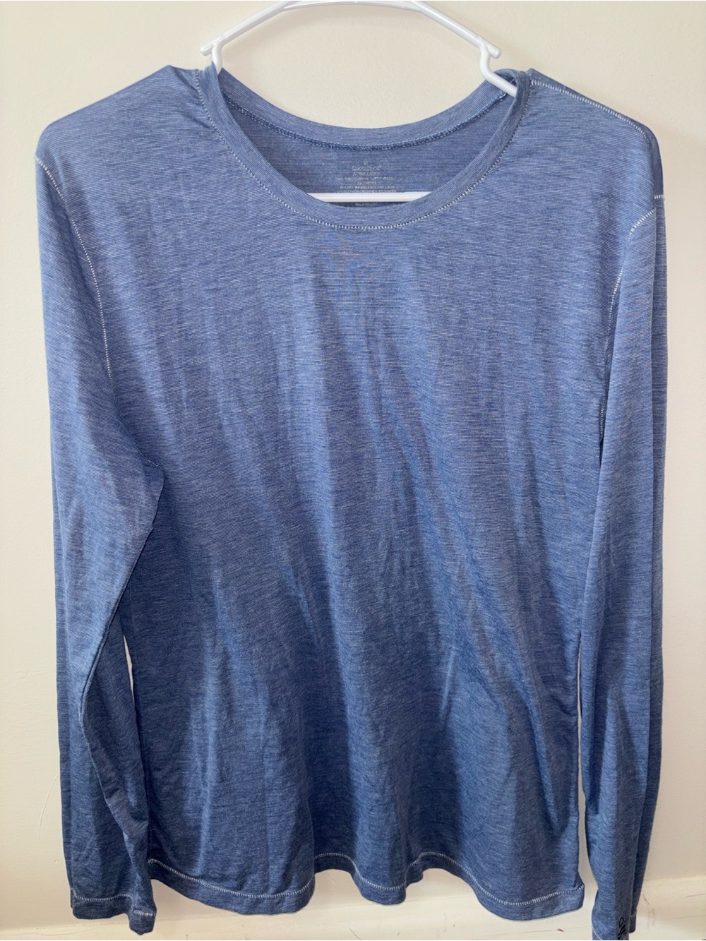 Long-Sleeve Crewneck Shirt - Blue